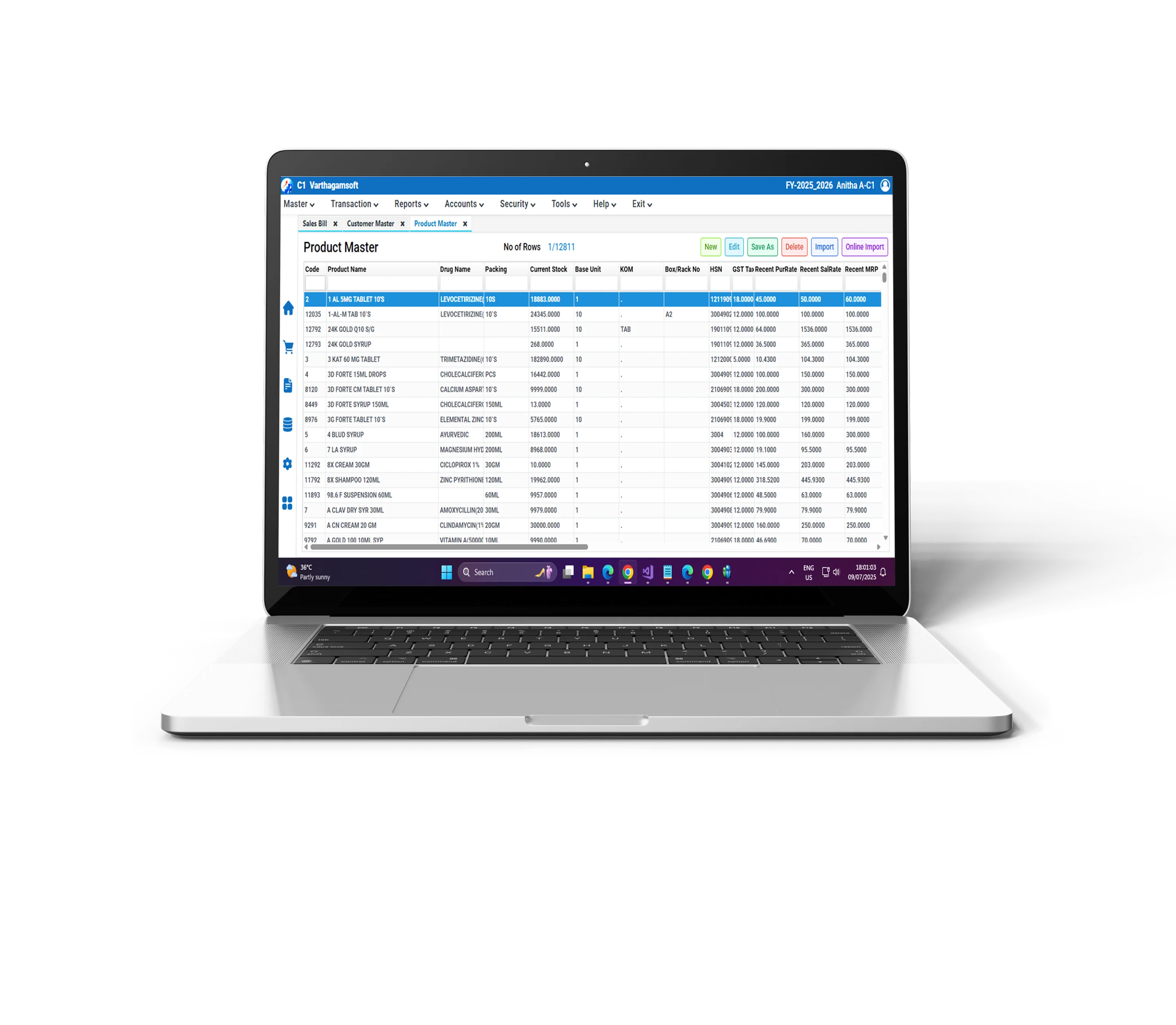 Cloud Billing Software Interface