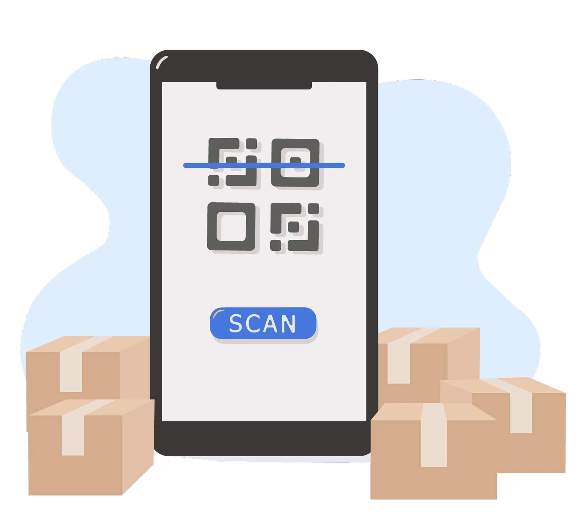 Pharmacy billing software scanning barcodes and QR codes