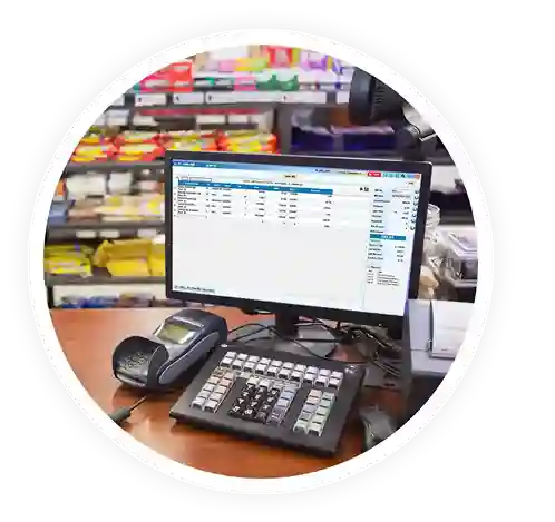 Supermarket software billing screen